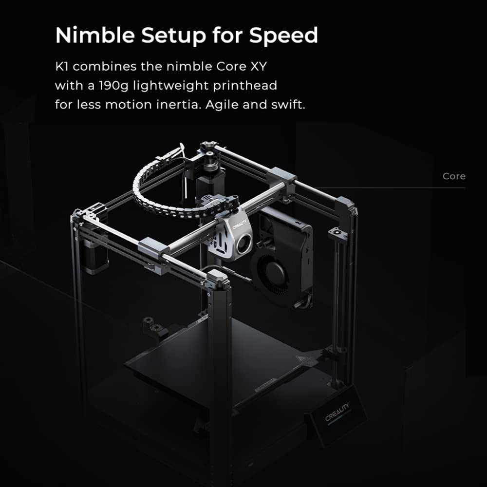 Comgrow Creality Smart G Auto Leveling 3D Printer with Dual-Gear Extruder, PLA ABS FLEXIBLE 250mm