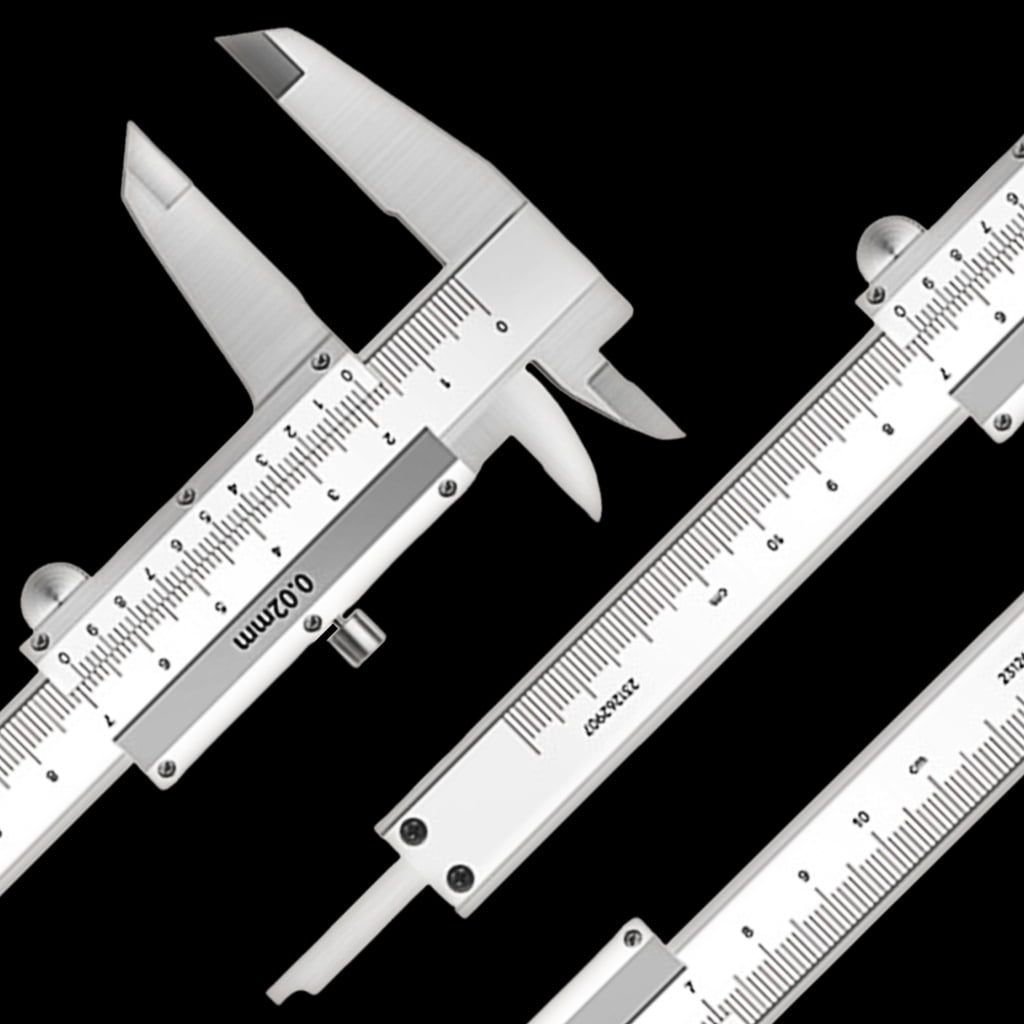 Thickness Diameter Measuring Tool Vernier Caliper for Jewelry Coin Gemstones 0-100mm Stainless Steel Caliper Micrometer