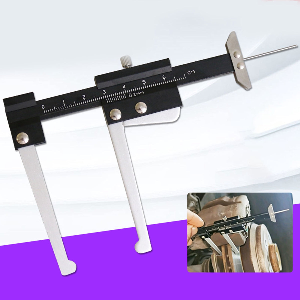 Automotive Brake Disc Micrometer 0-60mm Stainless Steel Brake Disc Depth Measuring Caliper For Precisions Measurement