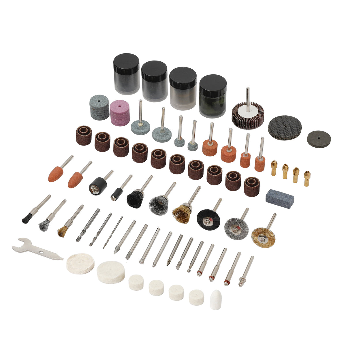 Hyper Tough 200-Piece Universal Rotary Accessory Kit in Click Fit Case