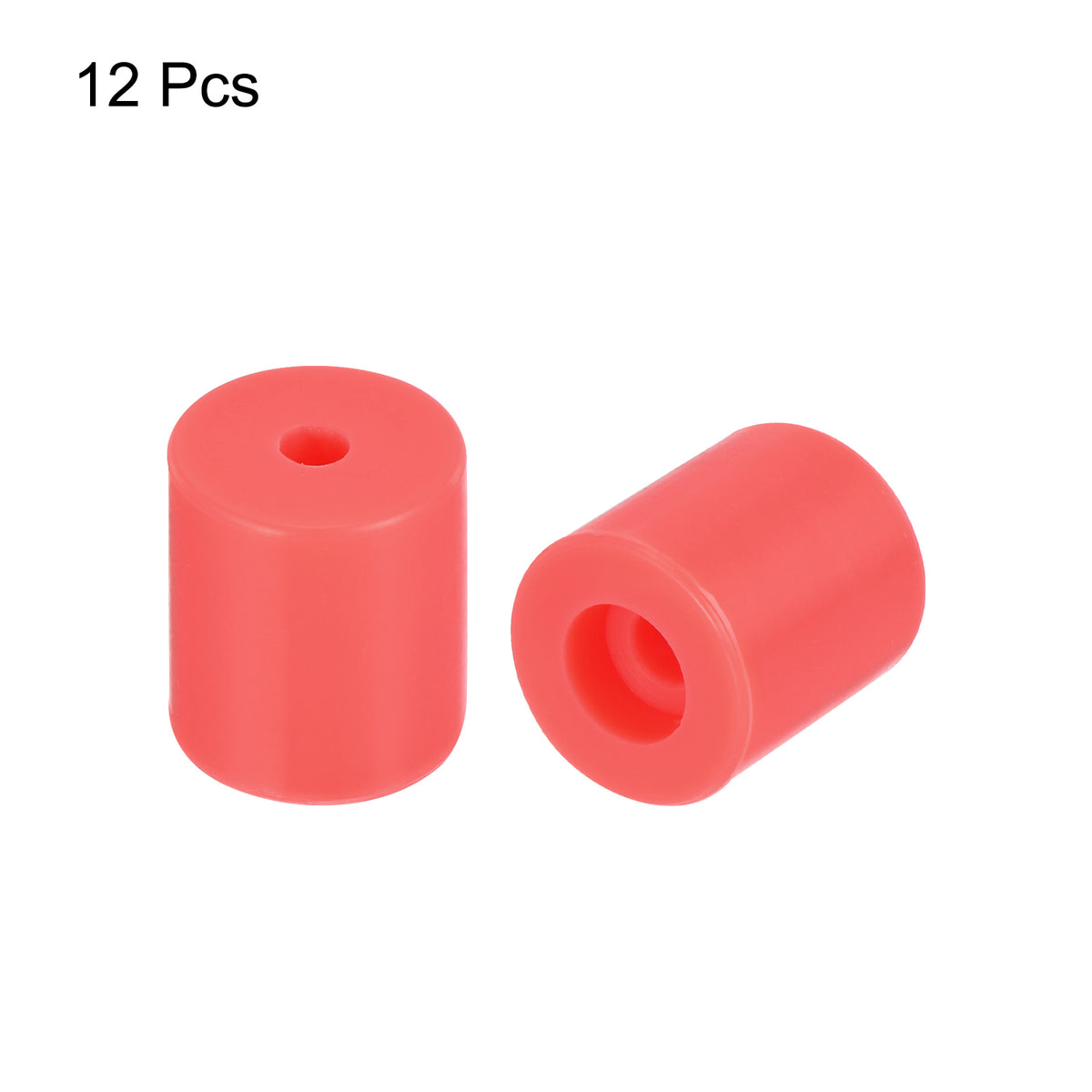 Uxcell 12Pcs Silicone Bed Mounts 3D Printer Heat Bed Silicone Leveling Column Silicone Buffer 18mm for 3D Red