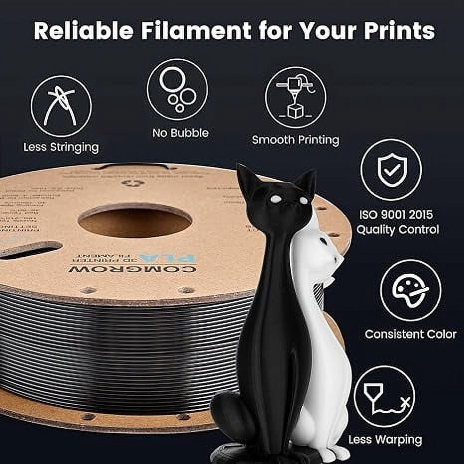 Creality Toughness PLA Filament 1.75mm Grey 1KG 3D Printer Filament