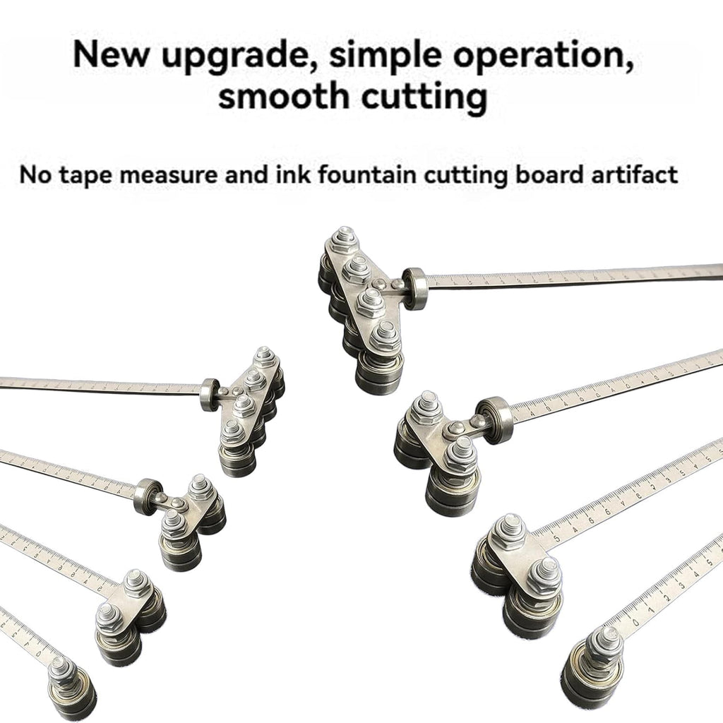 Positioning Calipers for Precise Measurements & Easy Wood Cutting, Stainless Steel Circular Saw Guide Adjustable Guide Rail with Locking Screw Furniture DIY Carpentry (Single axis, 50cm/20in)