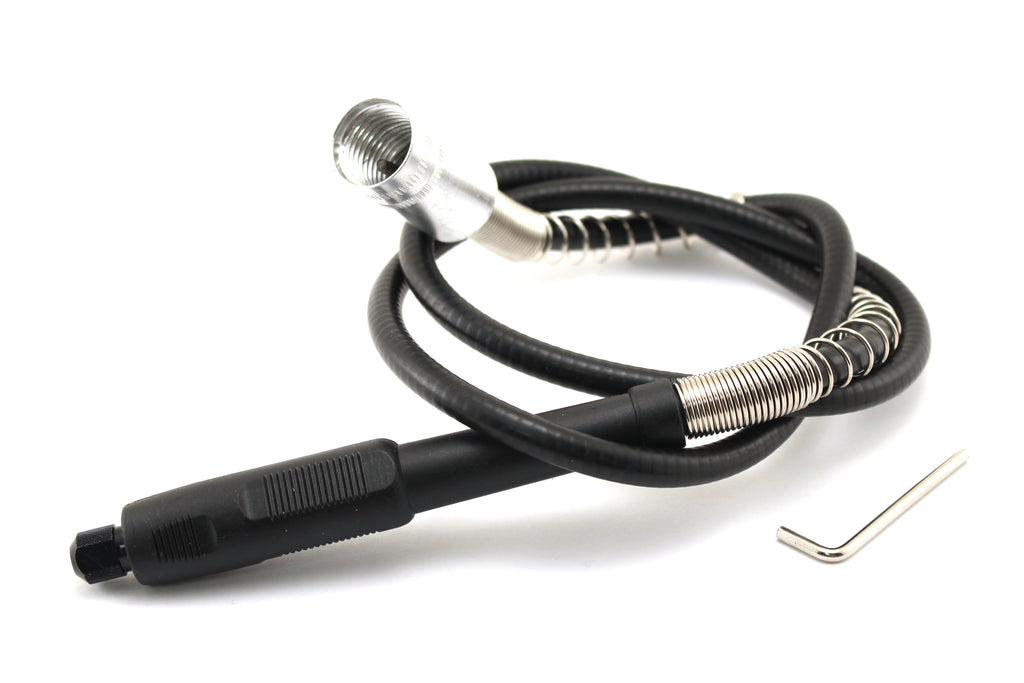 TEMO Rotary Tool Flex Shaft and Tool Hanger Work Set Compatible with Dremel Foreman and Other Rotary Tools