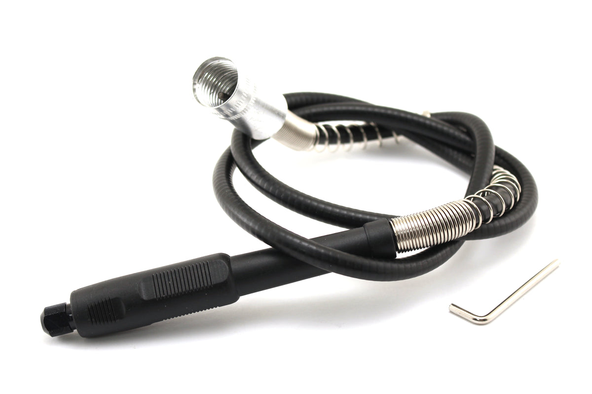TEMO Rotary Tool Flex Shaft and Tool Hanger Work Set Compatible with Dremel Foreman and Other Rotary Tools