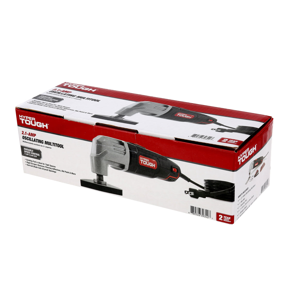 Hyper Tough 2.1 Amp Corded Oscillating Multi-Function Tool with Variable Speed and Accessories