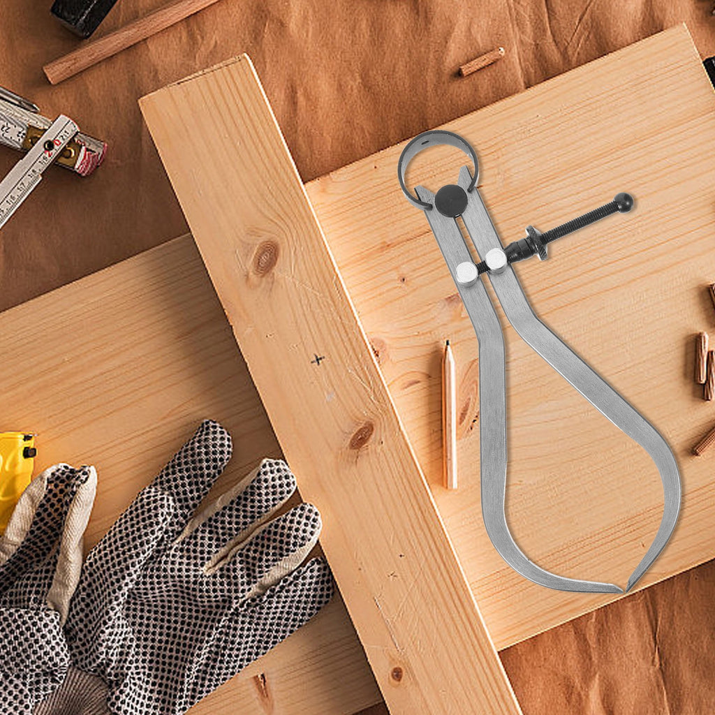 LITINKIMI Plated Carbon Steel Woodturning Calipers for Precise and Accurate Wood Turning Measurements
