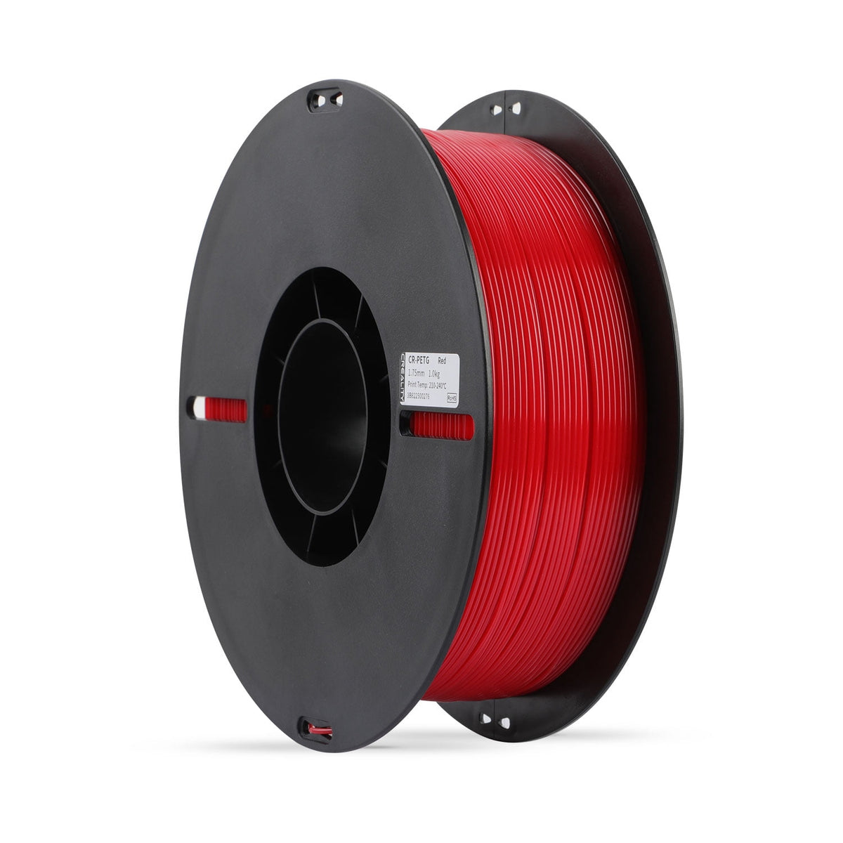 Creality 3D Printer Filament PETG Filament 1.75mm 2.2lbs Odorless Non-Toxic High Precision Strong Toughness Overhang Performance Accuracy +/-0.02mm, Transparent