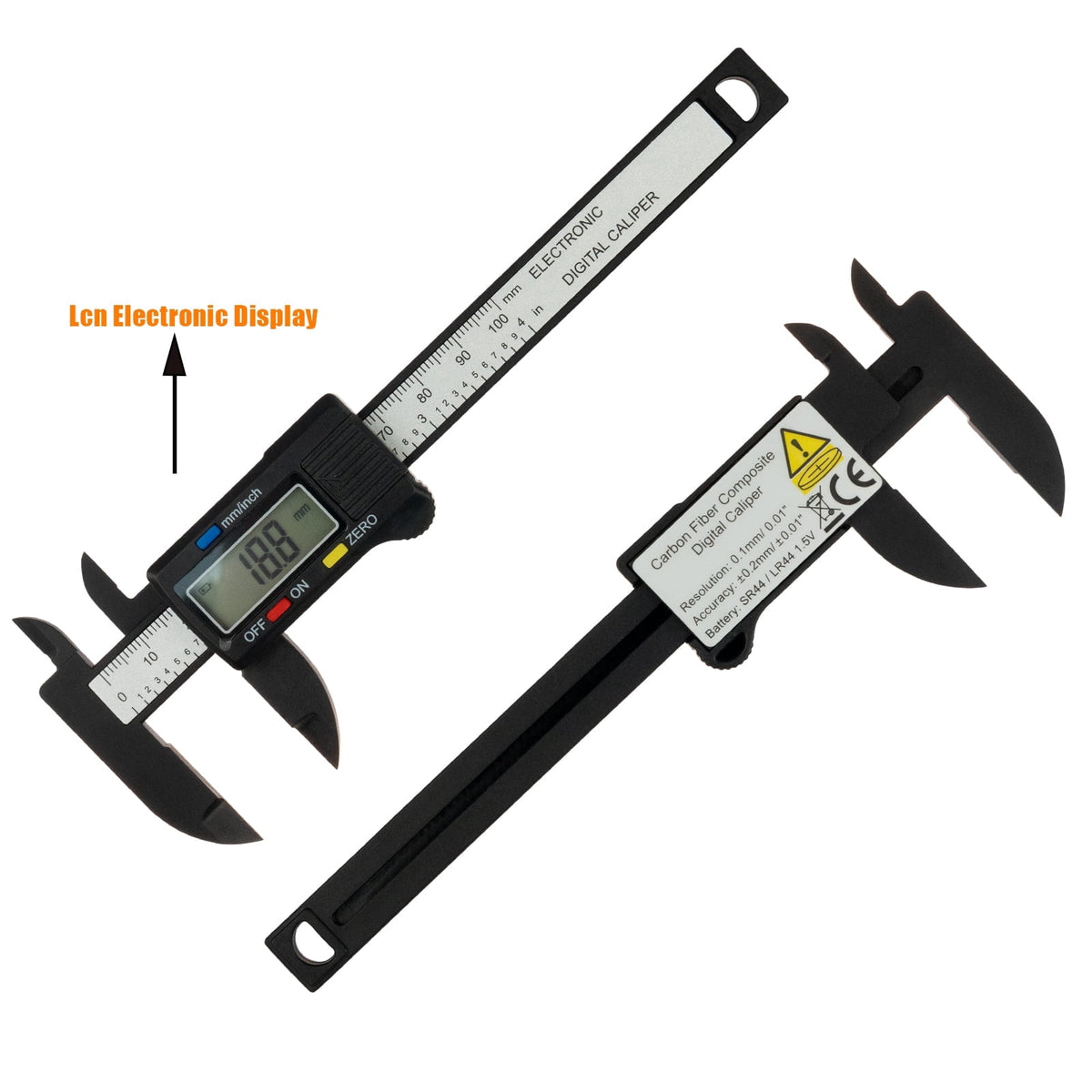 Digital Caliper,0-100mm Calipers Measuring Tool with LCD Screen,Inch and Millimeter Conversion,Electronic Micrometer Caliper for Household/Measurment(Black)