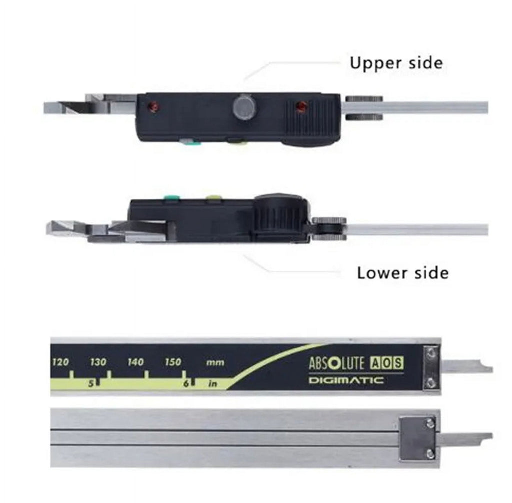 Mitutoyo 500-197-30 Series Style Digital Caliper Advanced Onsite Sensor AOS Electronic Micrometer Ruler ,500 Series, 0 to 12"/0 to 300mm Measuring Range, 0.0005"/0.01mm Resolution, LCD