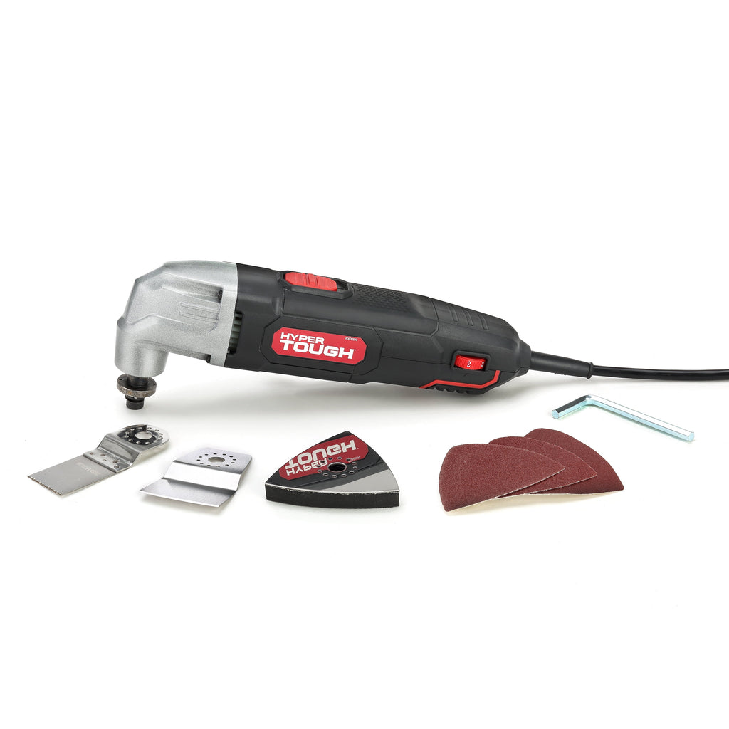 Hyper Tough 2.1 Amp Corded Oscillating Multi-Function Tool with Variable Speed and Accessories