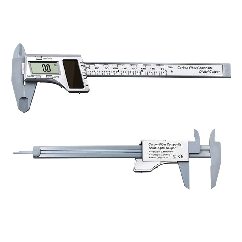 Digital Vernier Caliper No Battery Required 6 Inch / 150 mm Digital Caliper for Exterior Interior & Depth Measurement