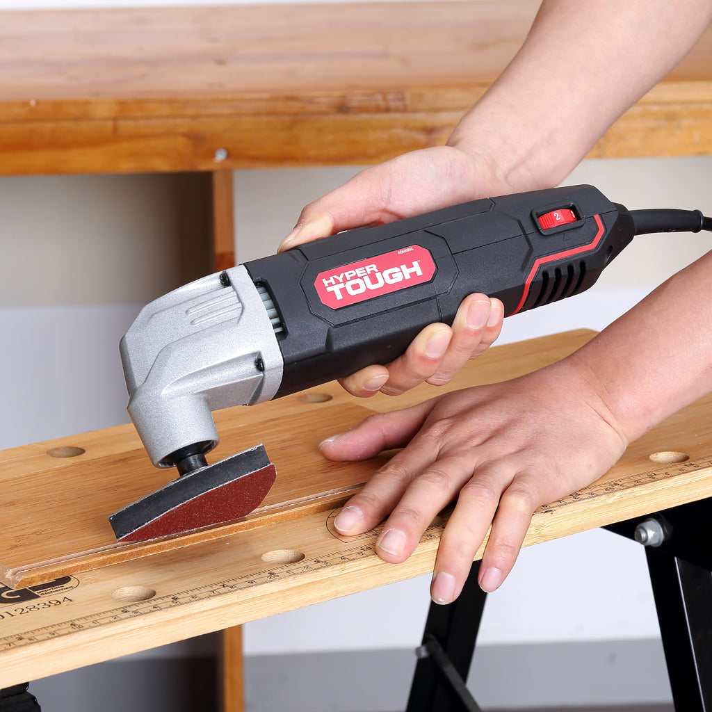 Hyper Tough 2.1 Amp Corded Oscillating Multi-Function Tool with Variable Speed and Accessories