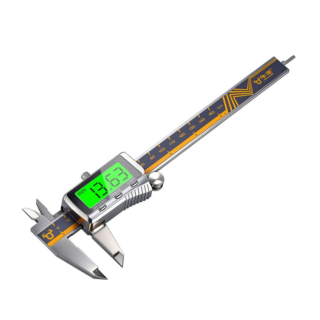 Digital Caliper Measuring Tool, Metal Vernier Caliper Digital Micrometers with Large LCD Screen for Household