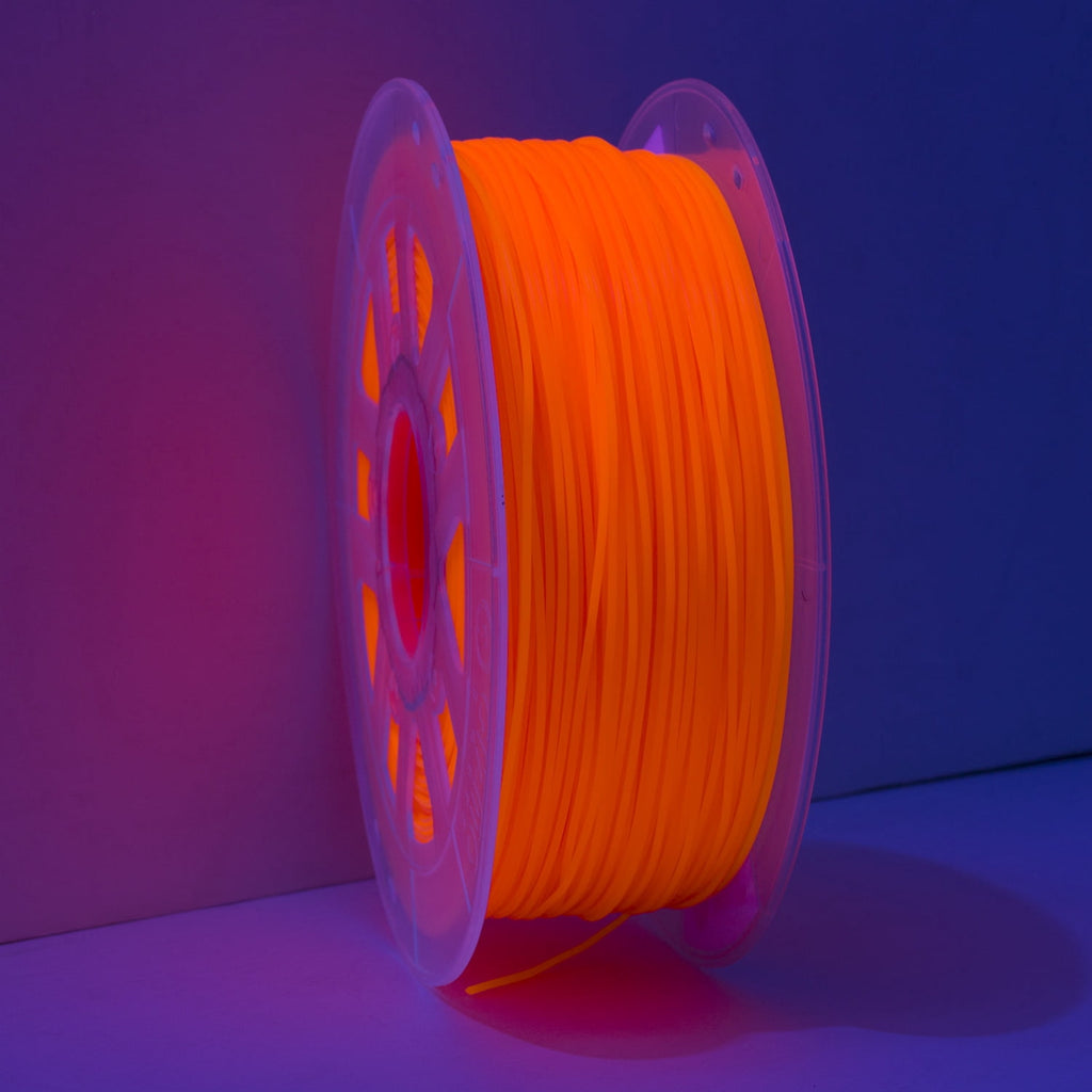 Gizmo Dorks 3mm (2.85mm) Specialty Blacklight ABS Filament for 3D Printers 1 kg / 2.2 lbs, Flourescent UV Yellow