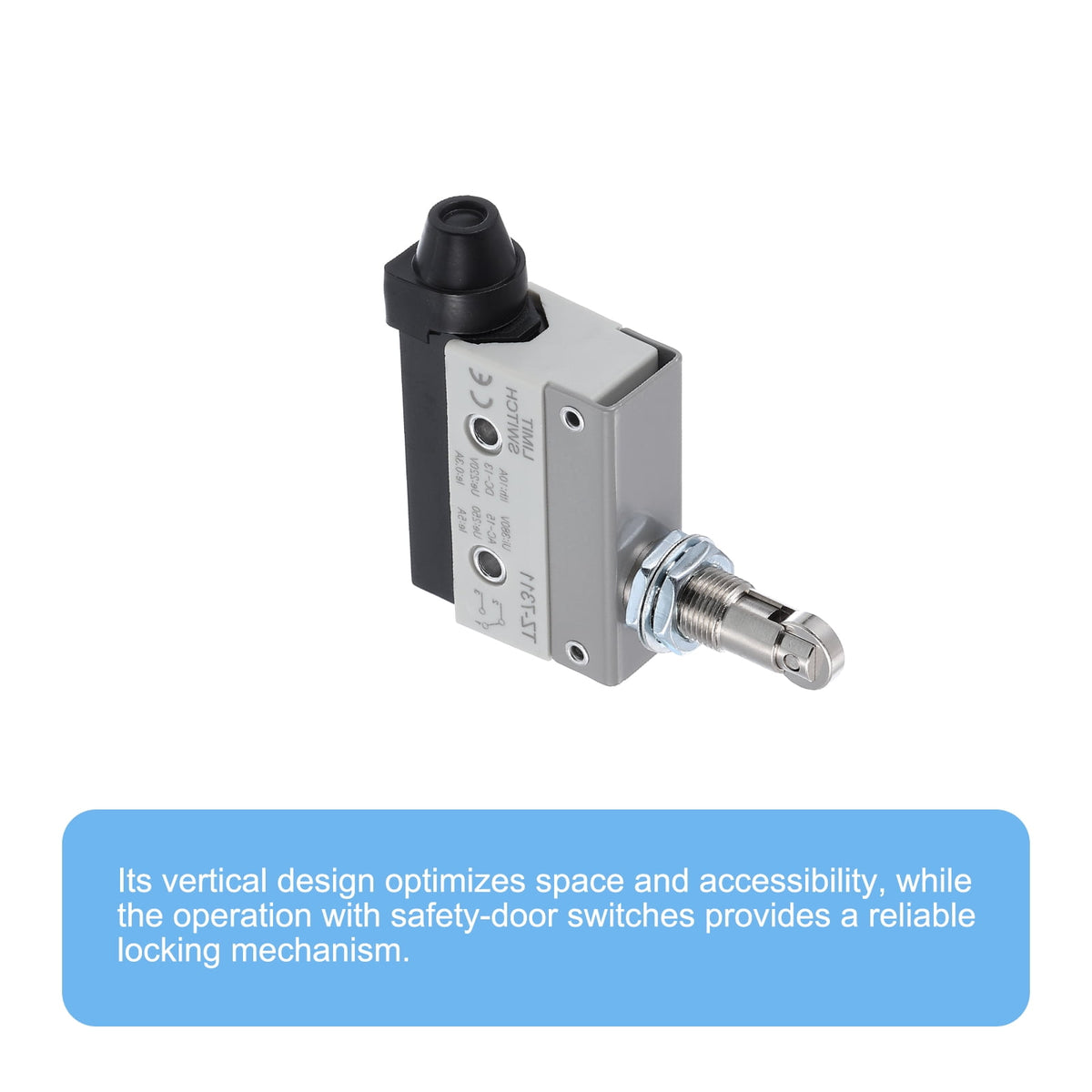 Limit Switch Roller Plunger TZ-7311 Mount 1NC1NO 3D Printer Switch Metal Momentary Switch 2 Pcs