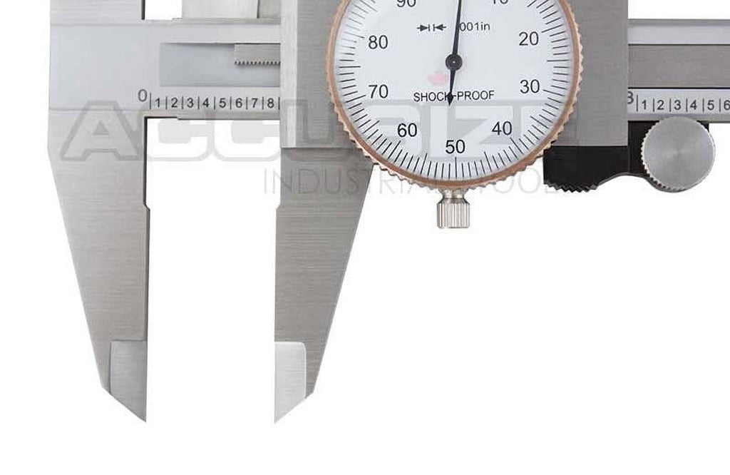 Accusize 0-12 inch by 0.001 inch Precision Dial Caliper, Stainless Steel, in Fitted Box, P920-S212