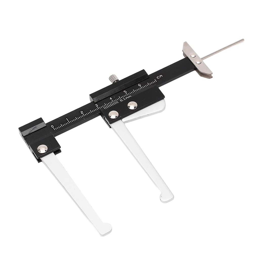 CATPAN Disc Brake Micrometer Metric Brake Disc Depth Measuring Caliper, 0-60mm High Precise Tire Tread Depth Gauge 0.1mm Accuracy Portable, Manual Auto Brake Disc Depth Gauge