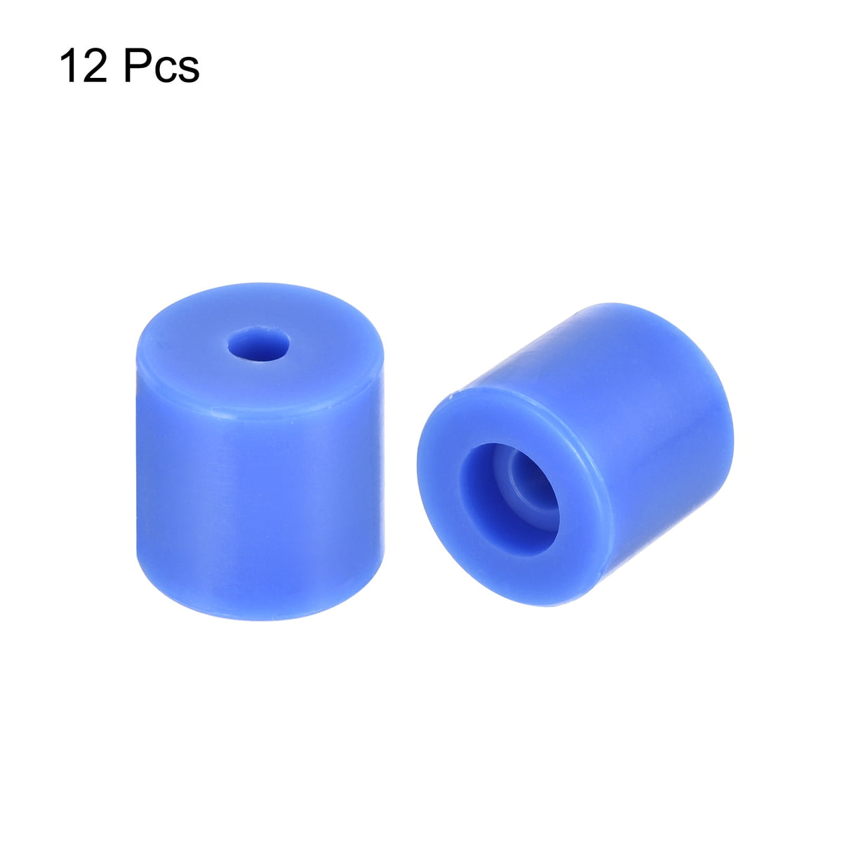 Uxcell 12Pcs Silicone Bed Mounts 3D Printer Heat Bed Silicone Leveling Column Silicone Buffer 16mm for 3D Blue