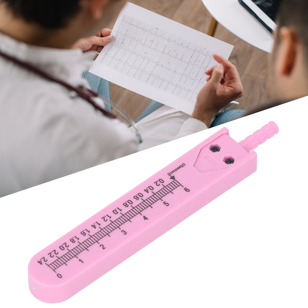 EKG Calipers, Easy Electrocardiogram Drafting Tool For Drafting Pink