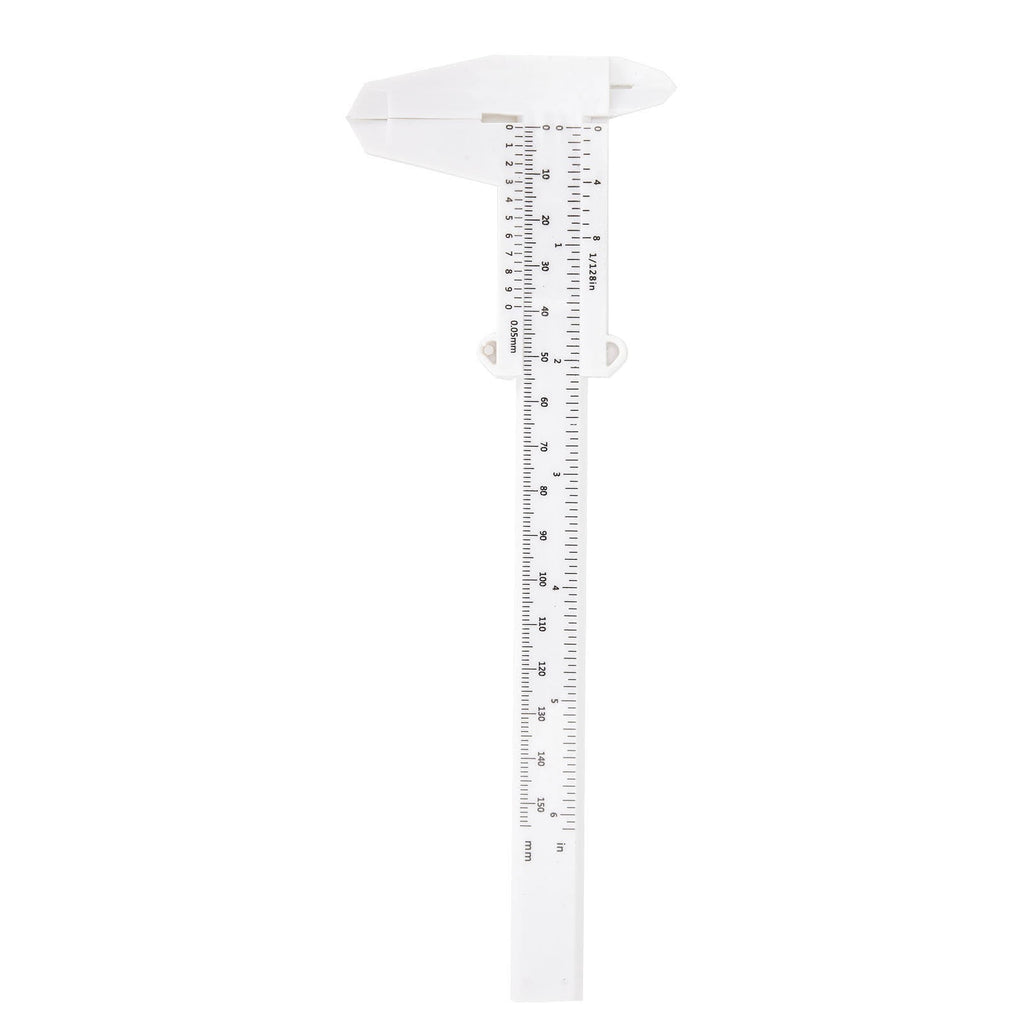 0-150Mm Vernier Calipers Double Rule Scale Plastic Depth Height Measure Tool Blue