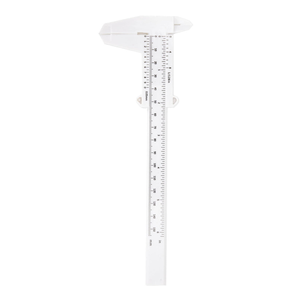 0-150Mm Vernier Calipers Double Rule Scale Plastic Depth Height Measure Tool Blue