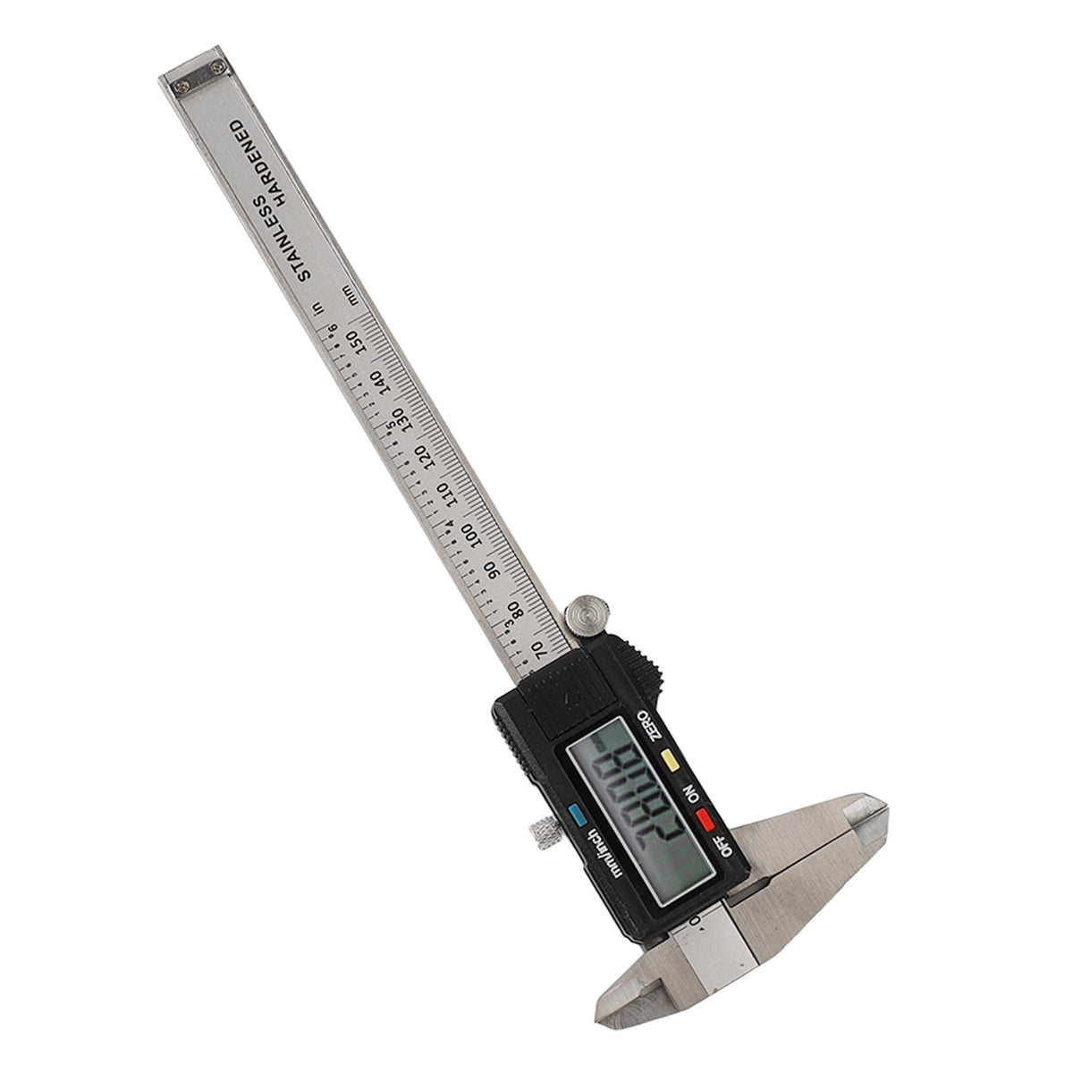 Professional Stainless Steel Digital Caliper 6 inches / 150 mm Electronic Vernier Micrometer Measuring Tool with High Precision LCD Display Auto Shut Off Feature