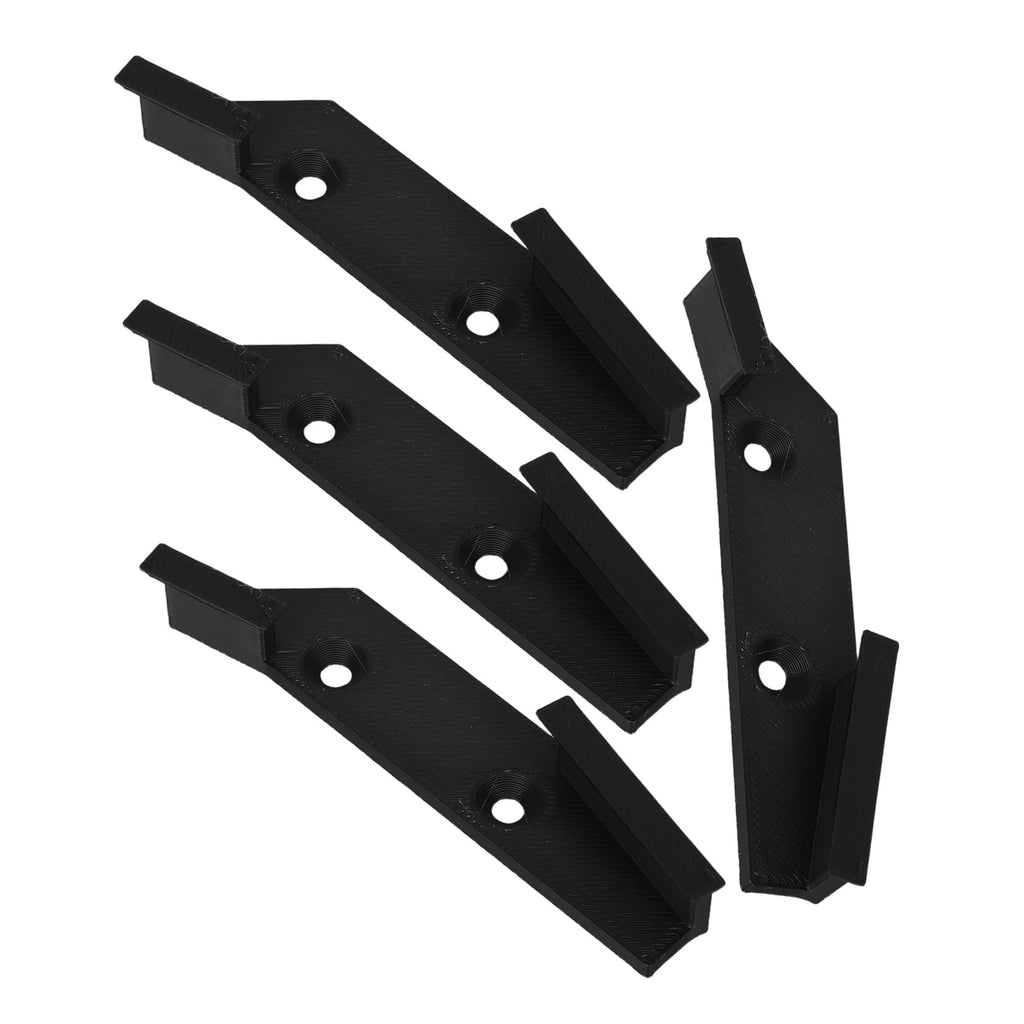 TABLZONE 4-Pack Black Caliper Hanger Hooks Wall Mounted Rack for Secure Storage of Digital and Calipers