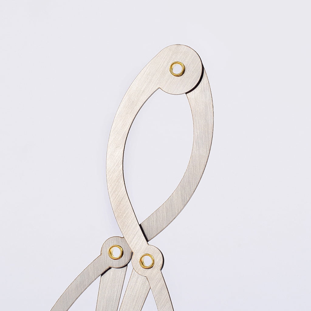 Zorvai Golden Mean Calipers Golden Ratio Calipers Stainless Steel Eyebrow RulerArt Work Design Golden Measure Tool