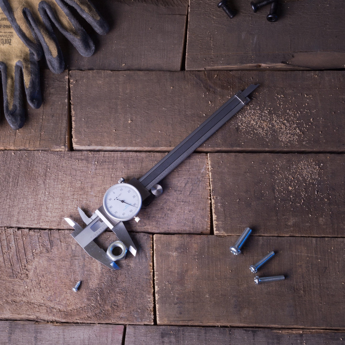 Stalwart Stainless Steel Dial Caliper, 0-6 In Range, Shock Proof Tool with Plastic Carry Case