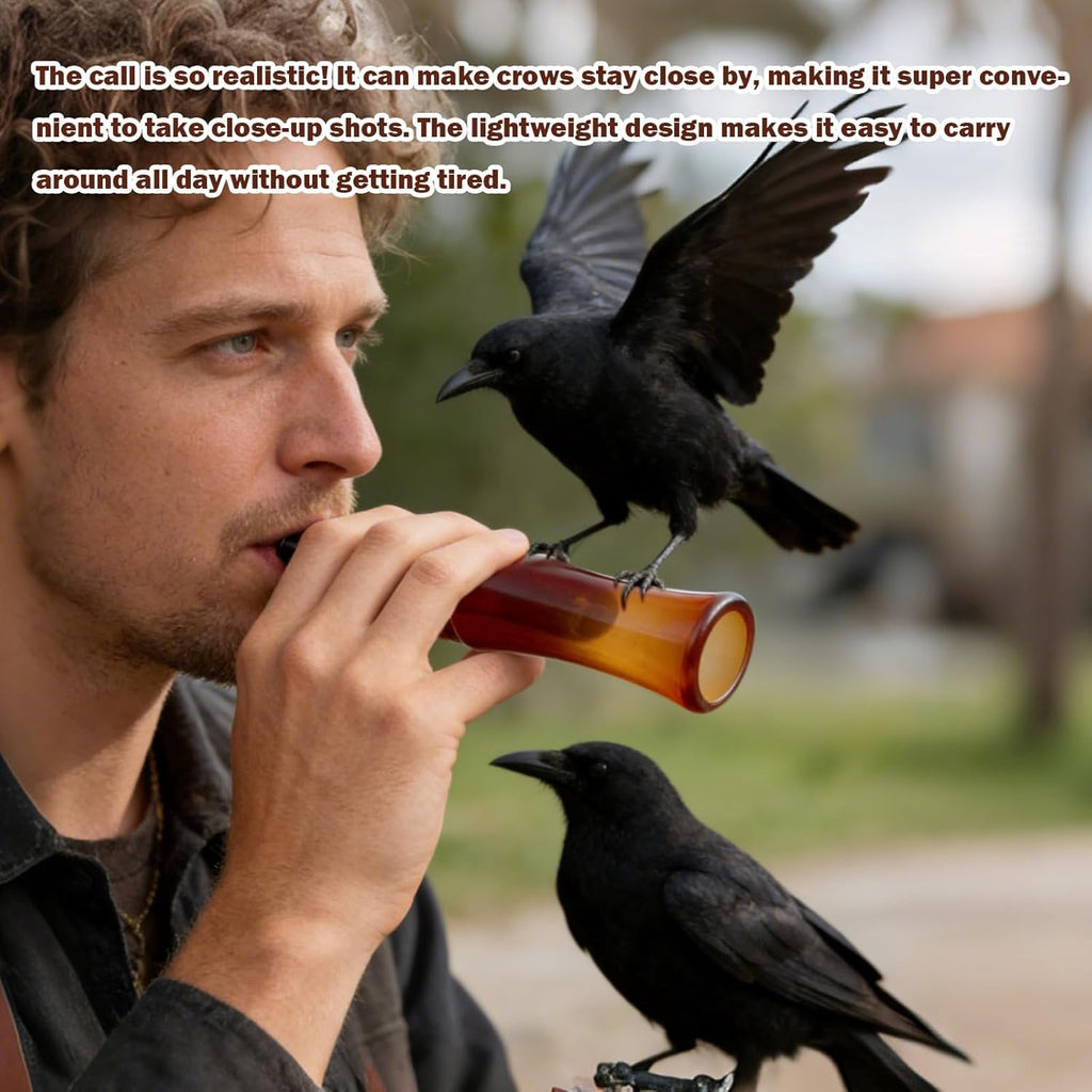 Crow Call,Whistle,Raven Portable Crow Luring Whistle, Decoying Imitation Hunting Whistles,Crow Whistle,for Outdoor, Beginners