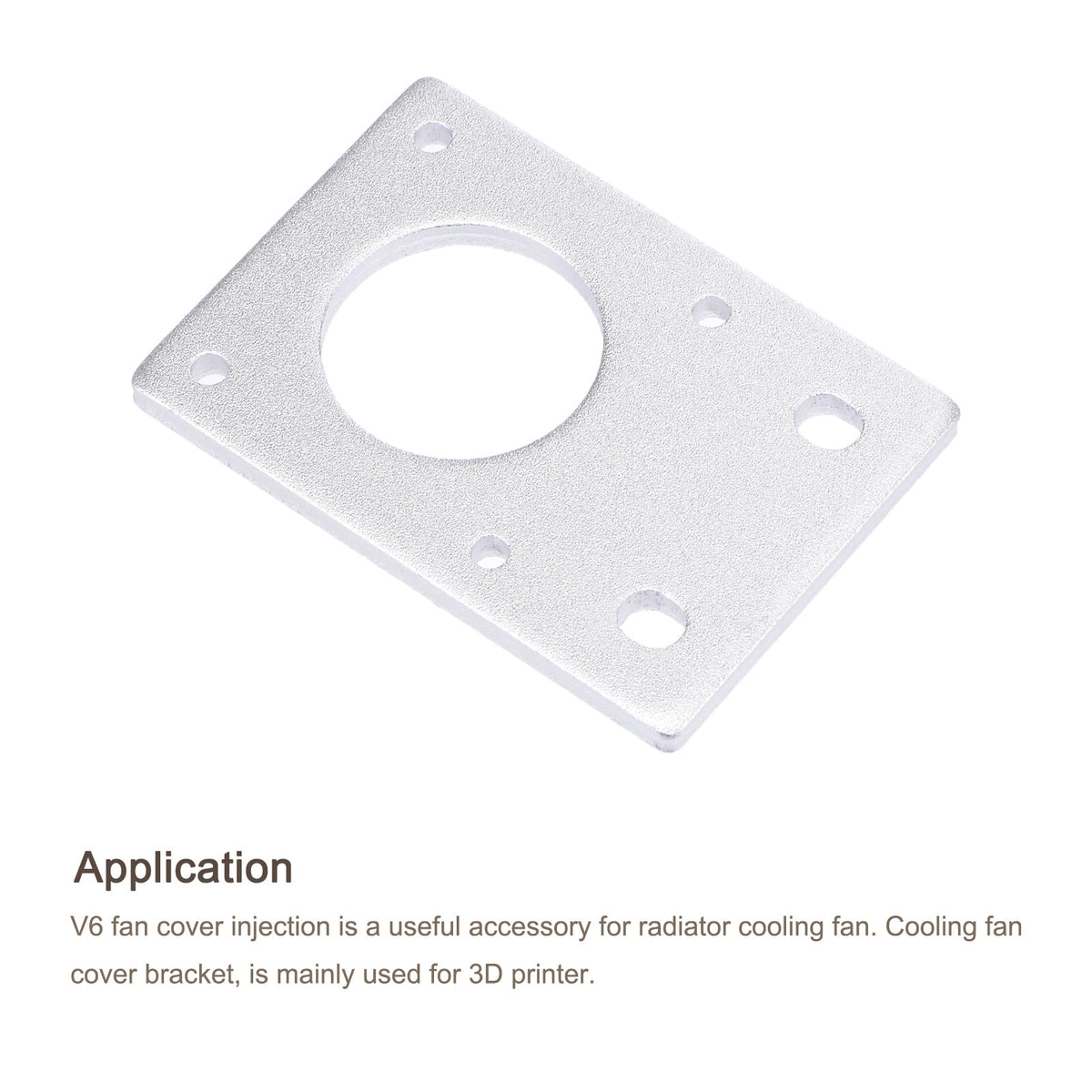 Uxcell Stepper Motor Mounting Bracket Mount Plate 42mm Silver Tone for 3D Printer 2 Pack