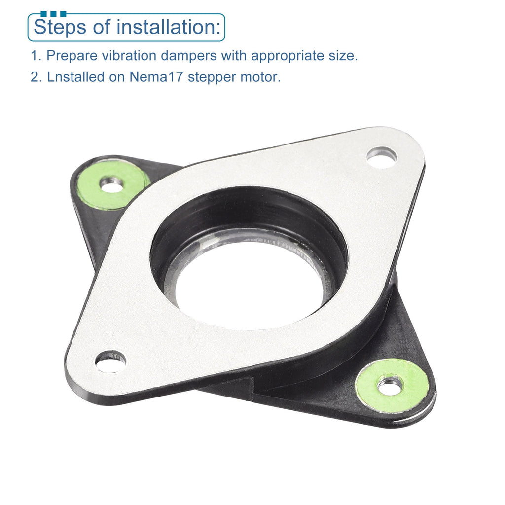 Uxcell Vibration Dampers for NEMA 17 Stepper Motor for 3D Printers with M3 Screw 4 Pack
