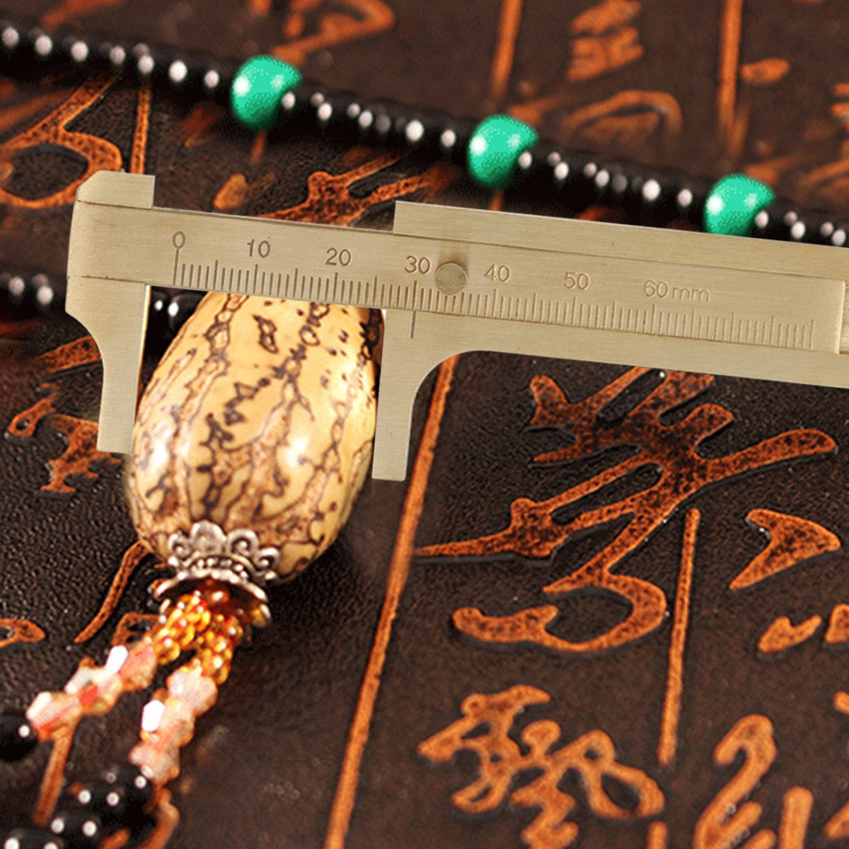 BIMZUC Brass Vernier Caliper 3.94 inches / 10 cm Pocket Measuring Tool for Jewelry Woodworking Crafts and Stones
