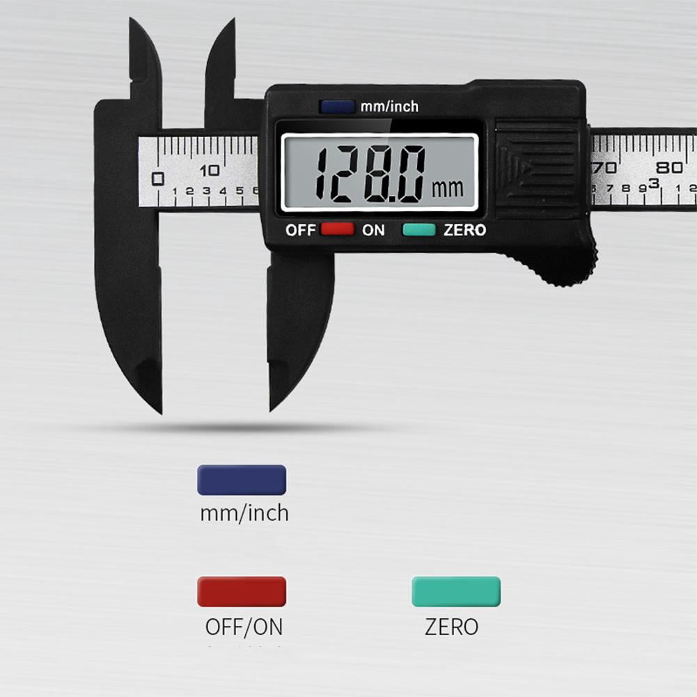 New 100mm Electronic Digital Caliper Carbon Fiber Dial Vernier Caliper Digital Micrometer Tool Ruler Measuring Gauge