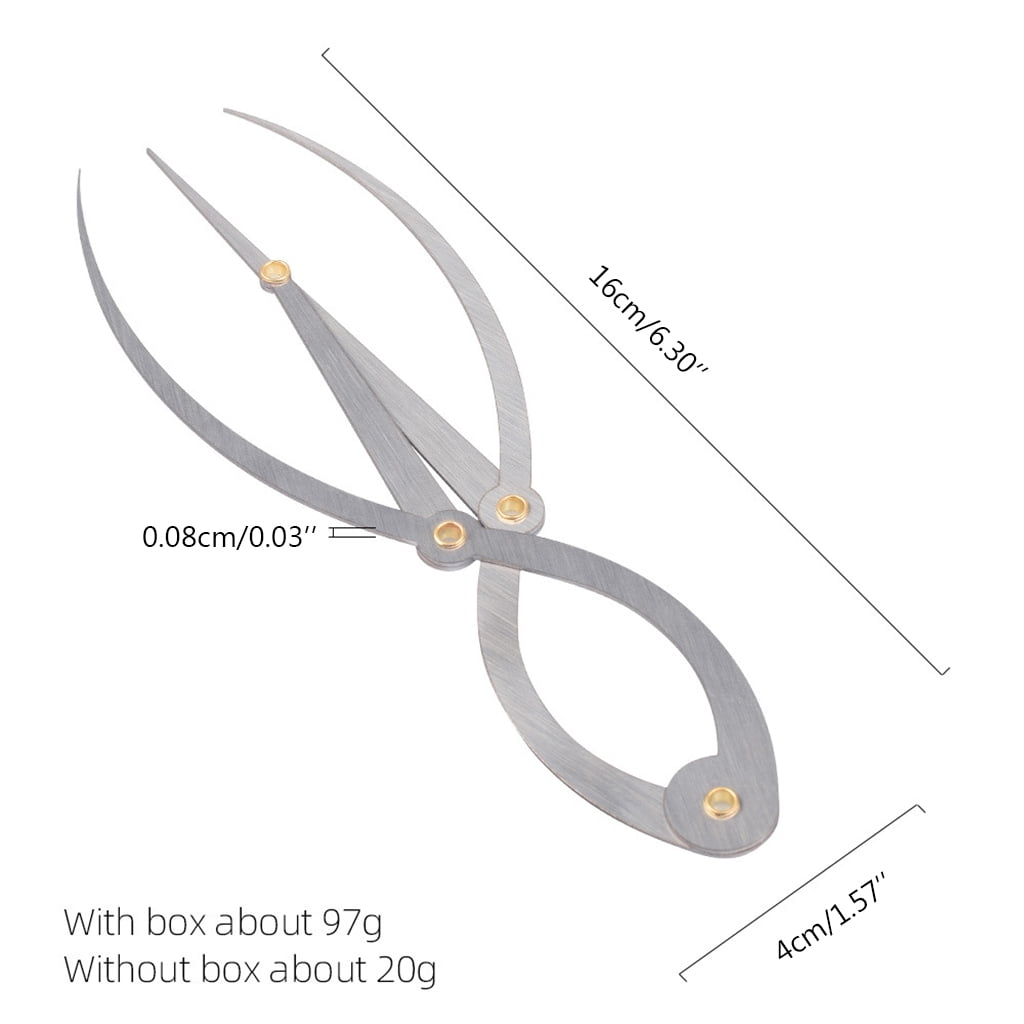 Zorvai Golden Mean Calipers Golden Ratio Calipers Stainless Steel Eyebrow RulerArt Work Design Golden Measure Tool