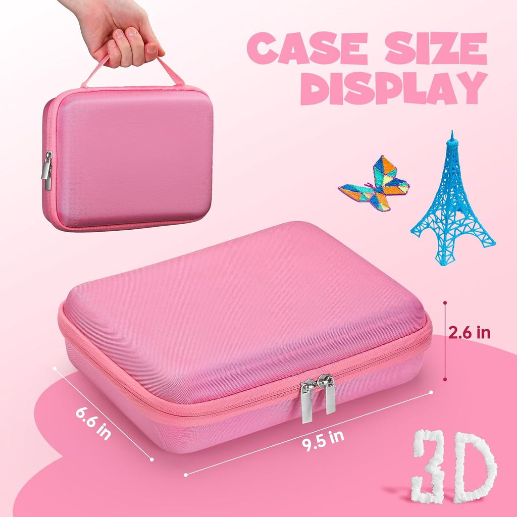 Hard Case Compatible with 3Doodler Start+ Essentials (2023) for 3D Pen Set for Kids, Art Activity Set Carrier Case for Printing Filament Refill and USB Charger,Blue (Box Only)