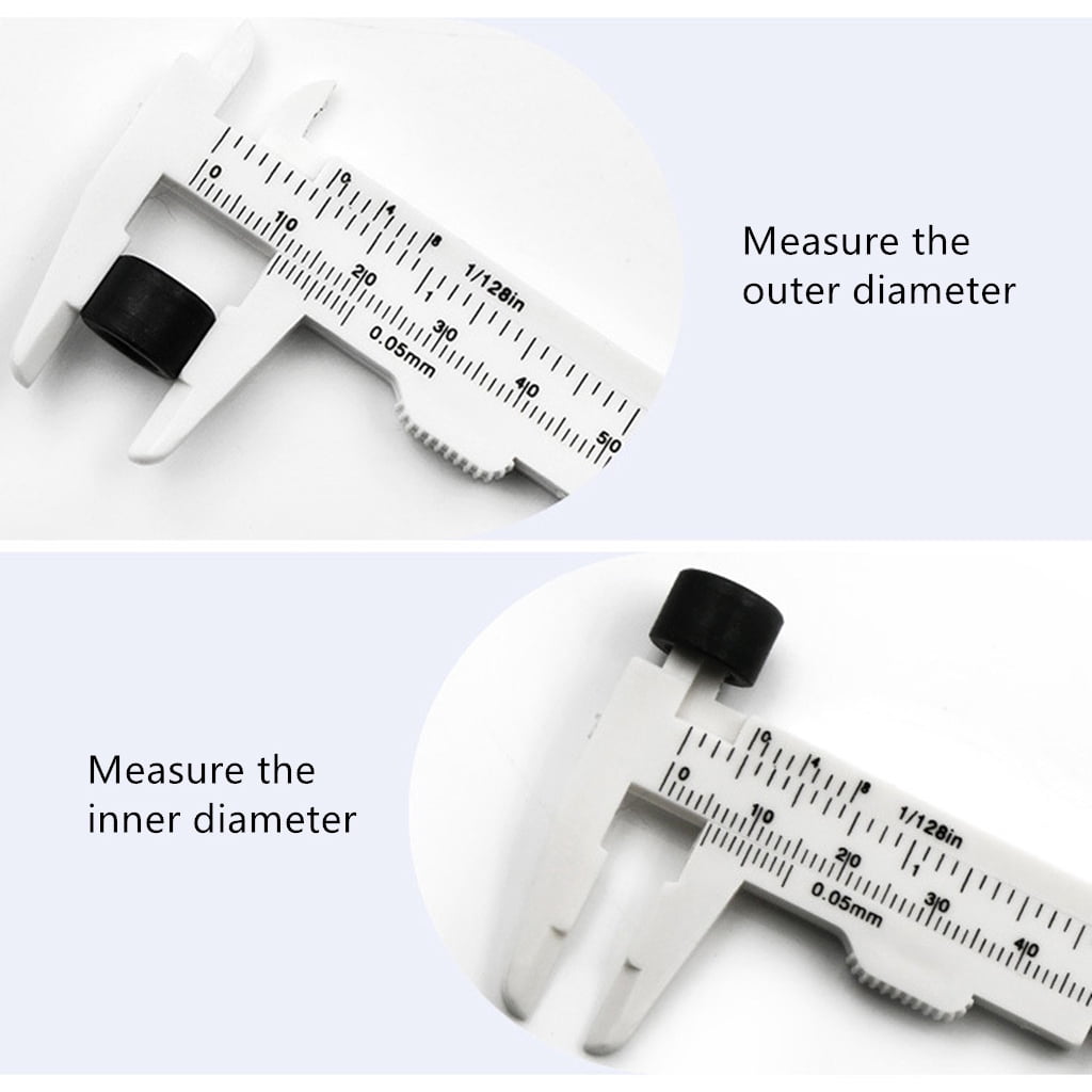 Plastic Calipers 4pcs 3inch Verniers Calipers Small Sliding Calipers Calipers Double Scale Sliding Gauges Measuring Tool