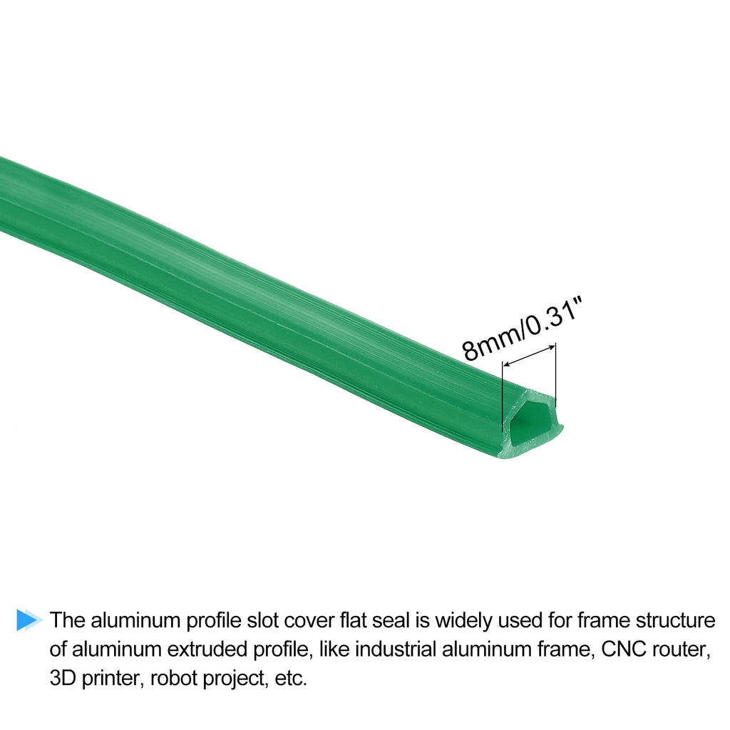 Uxcell Aluminum Profile Slot Cover Flat Seal Red 8M Length 0.31" Width 3030 4040 Series