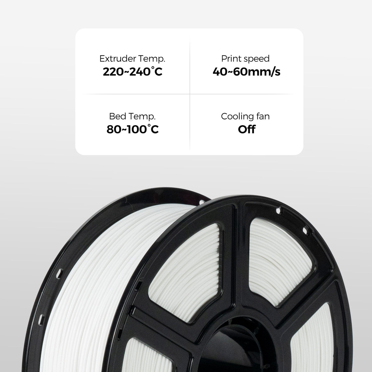 Flashforge ABS Pro Filament 1.75mm, 1KG/2.2lbs ABS Pro 3D Printer Filament, Black