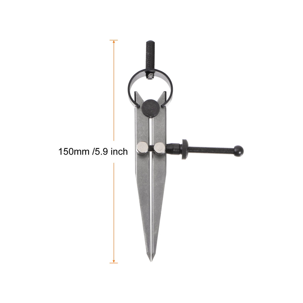 Spring Joint Caliper 4 inch/100mm Steel Spring Divider Caliper for Metalworking Woodworking Drawing