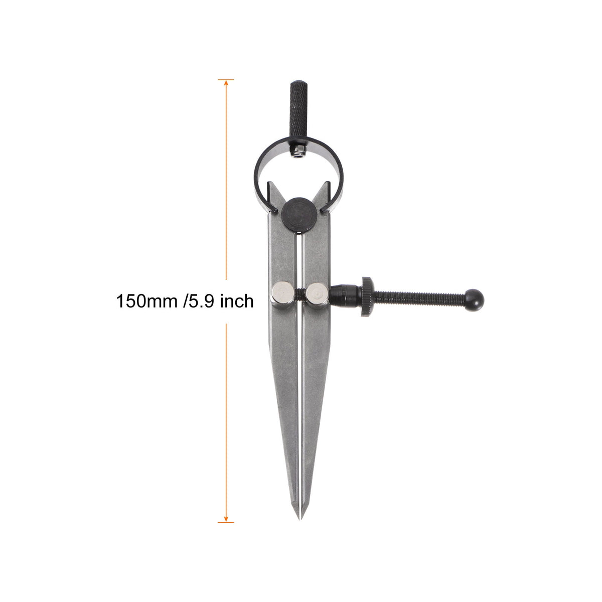 Spring Joint Caliper 4 inch/100mm Steel Spring Divider Caliper for Metalworking Woodworking Drawing