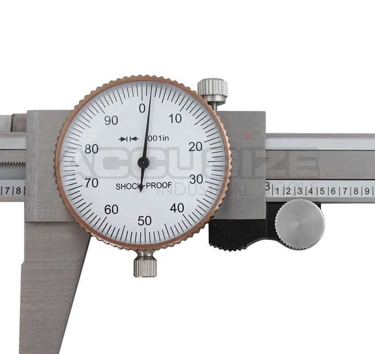 Accusize 0-12 inch by 0.001 inch Precision Dial Caliper, Stainless Steel, in Fitted Box, P920-S212