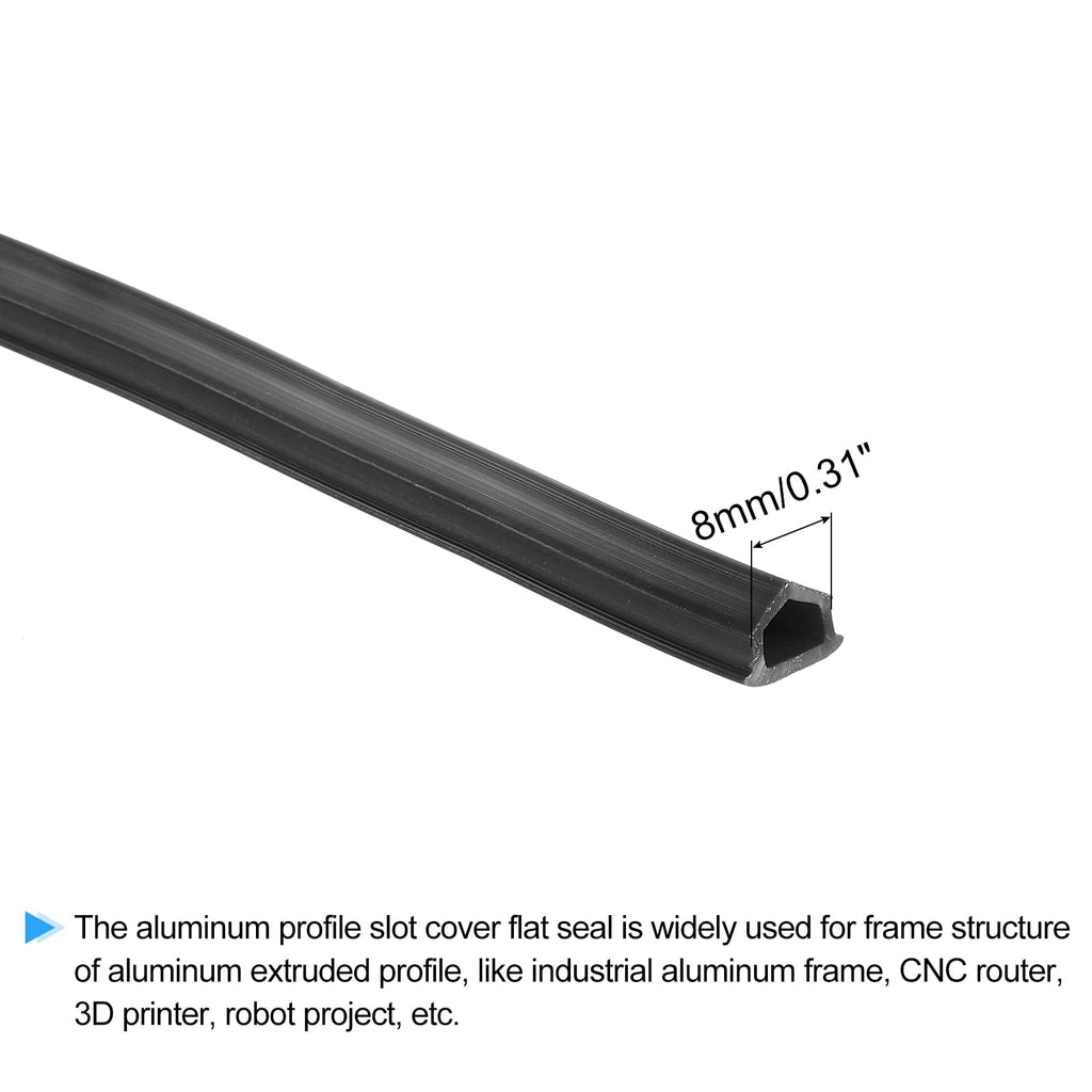 Uxcell Aluminum Profile Slot Cover Flat Seal Red 8M Length 0.31" Width 3030 4040 Series