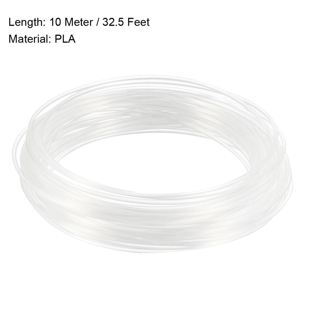 Uxcell 3D Pen Filament Refills, PLA 3D Printer Refills,32.5Ft 1.75mm Transparent