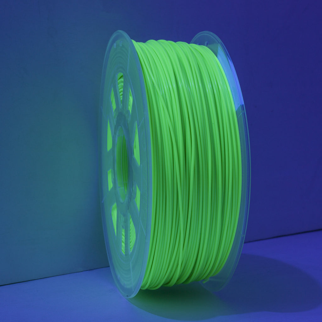 Gizmo Dorks 3mm (2.85mm) Specialty Blacklight ABS Filament for 3D Printers 1 kg / 2.2 lbs, Flourescent UV Yellow