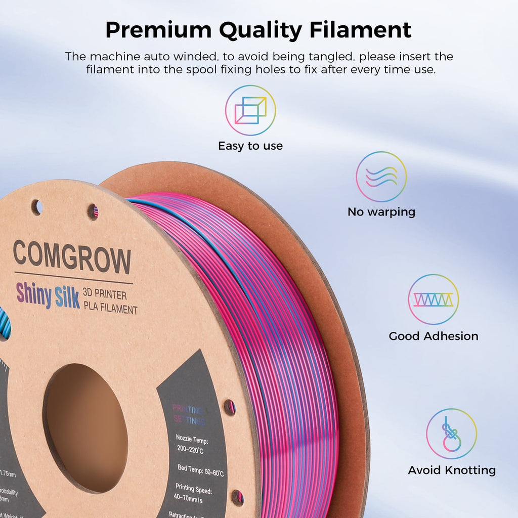 Creality Toughness PLA Filament 1.75mm Grey 1KG 3D Printer Filament