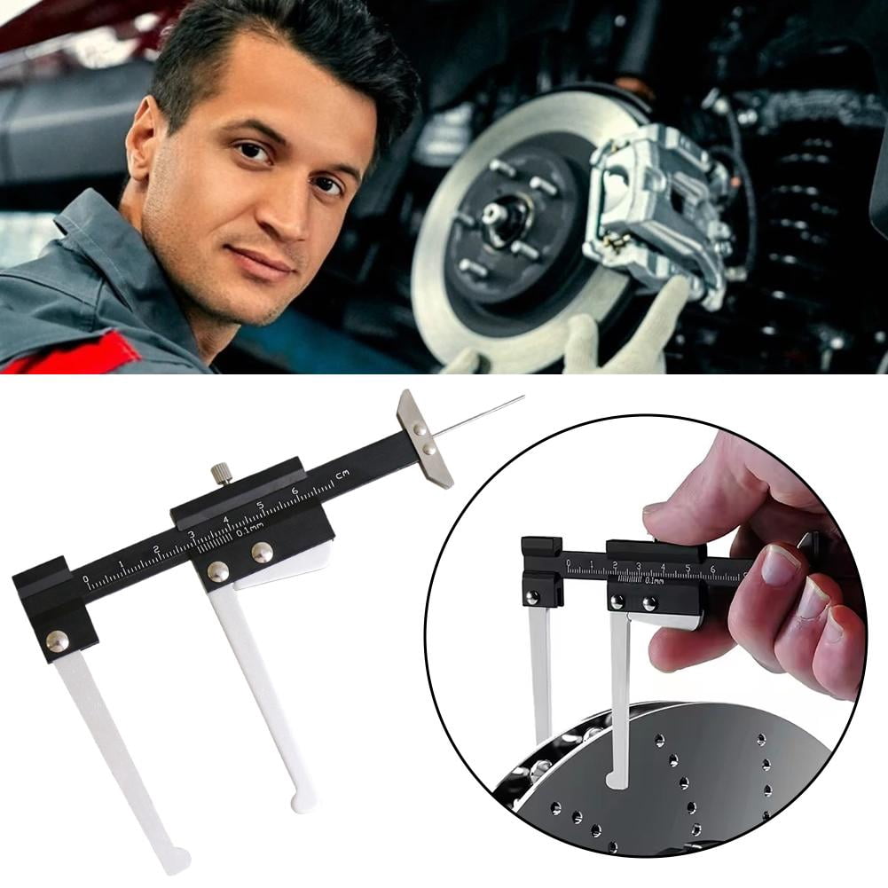 Stainless Steel Digital Brake Disc Thickness Measuring Vernier Caliper for Car Maintenance