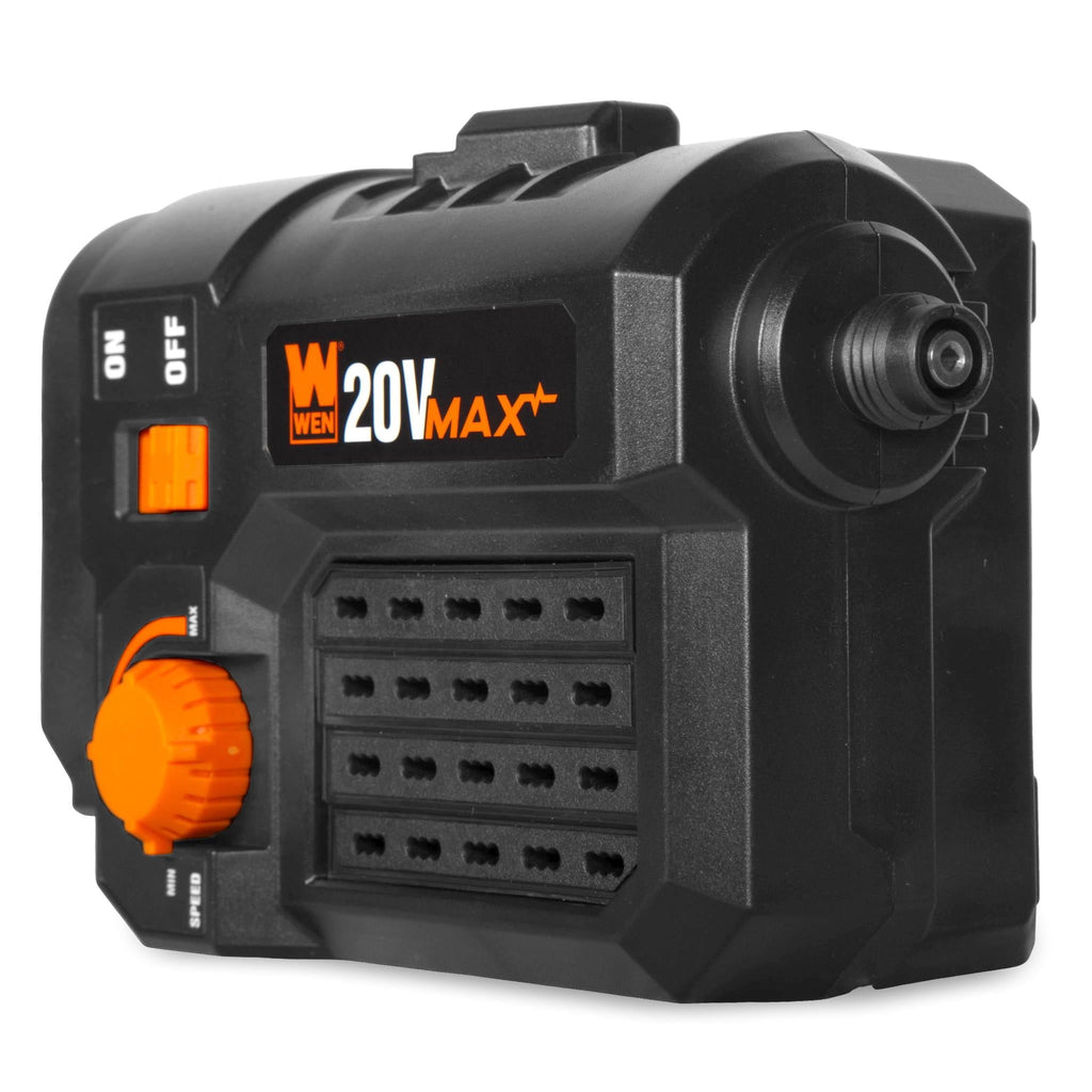 WEN 20V Max Cordless Variable Speed Rotary Tool Station with Flex Shaft and 40 Accessories (Tool Only – Battery Not Included)