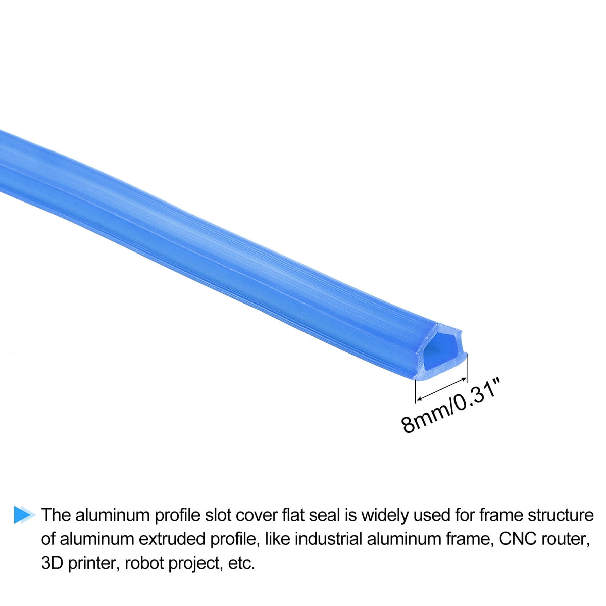 Uxcell Aluminum Profile Slot Cover Flat Seal Red 8M Length 0.31" Width 3030 4040 Series